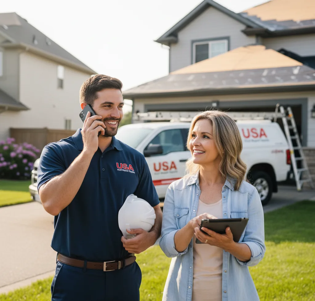USA Roof Repair Experts customer support in Kimmell
